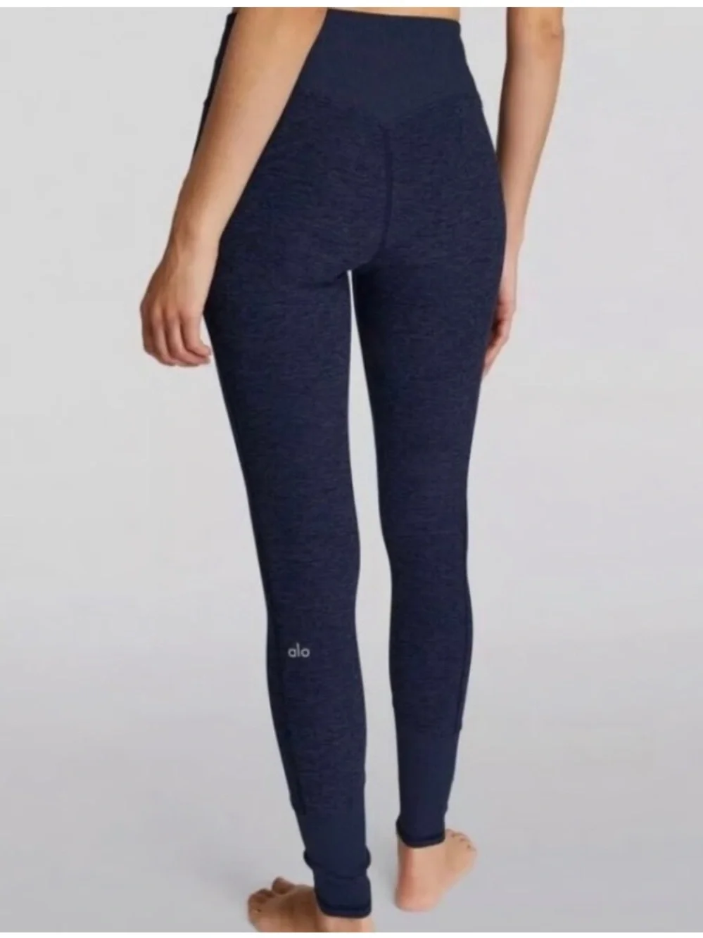 Alo Yoga Blue‎ Heathered High Waist Leggings Size Small Athletic Yoga Pants